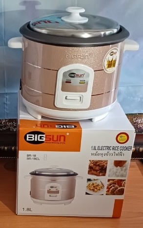 Nồi cơm điện nắp rời 1.8L BR-18CL, hàng chính hãng Bigsun 3 BR 18CL GB