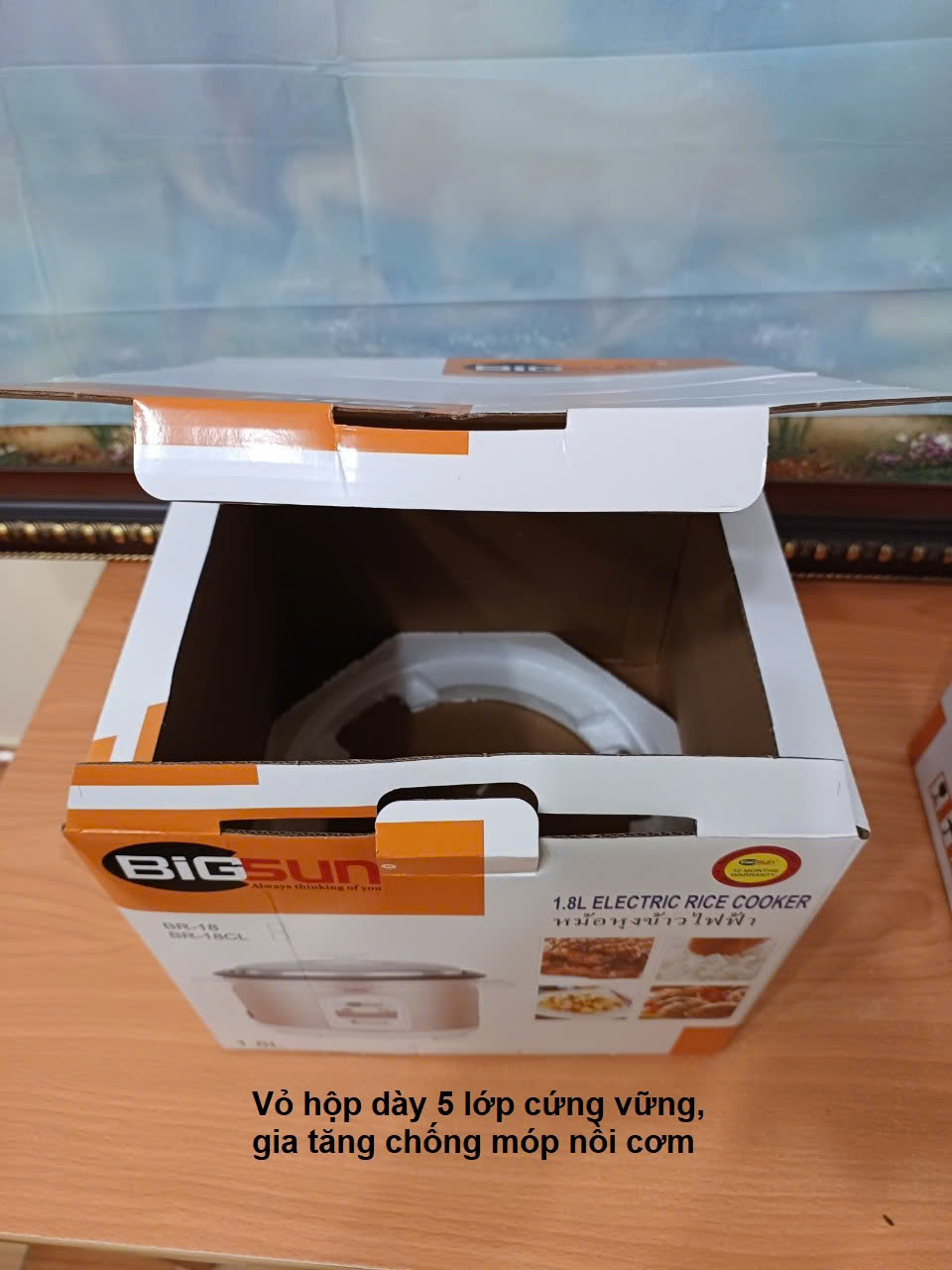 Nồi cơm điện nắp rời 1.8L BR-18CL, hàng chính hãng Bigsun 5 abd0e5e7e56968373178