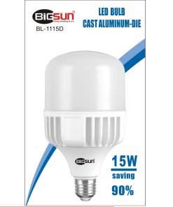 Bóng đèn Led 15W nhôm đúc, trắng